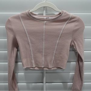 GARAGE pink long sleeve tight shirt!